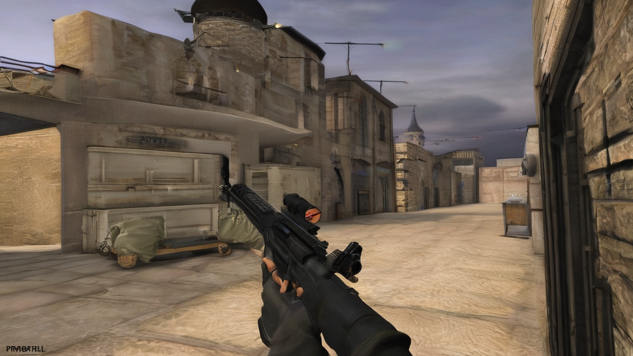 Grafika promocyjna Operacji Nightfall w Counter-Strike 2 przedstawiająca nowe skiny i mapy