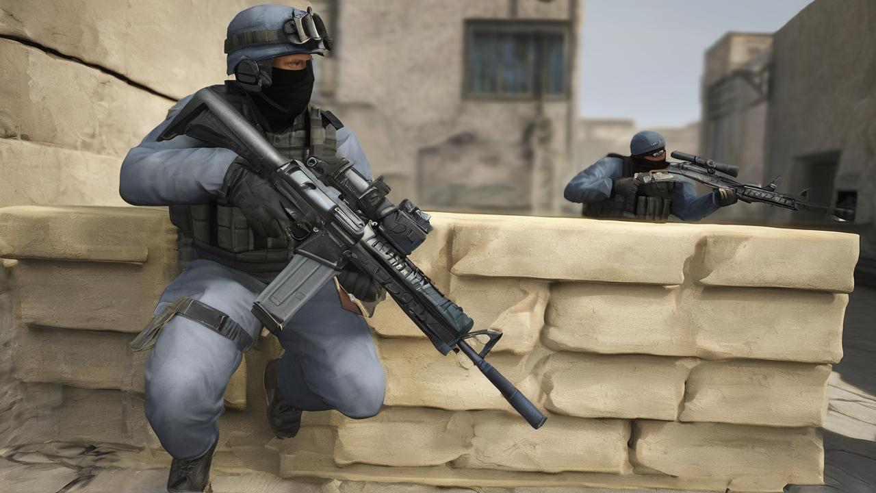 Kolekcja skrzynek z gry Counter-Strike 2 z efektami świetlnymi na ciemnym tle