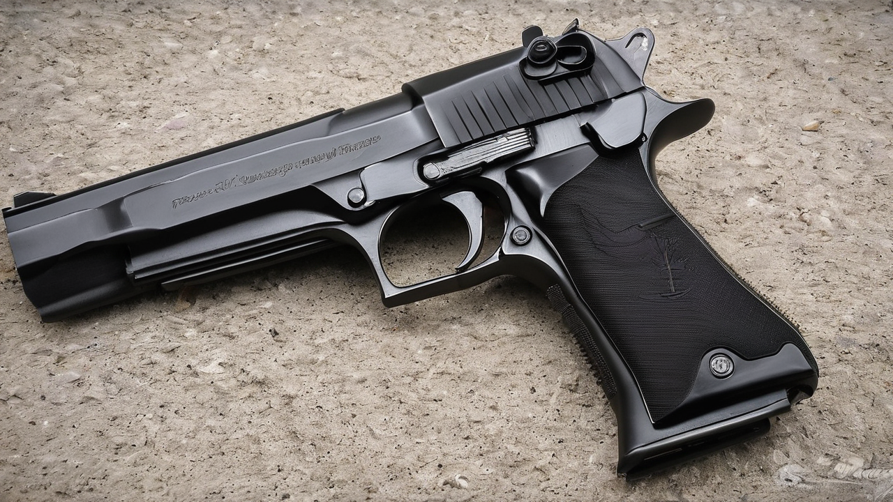Przykład skina klasy Classified (różowej) przedstawiający pistolet Desert Eagle z metalicznym wykończeniem