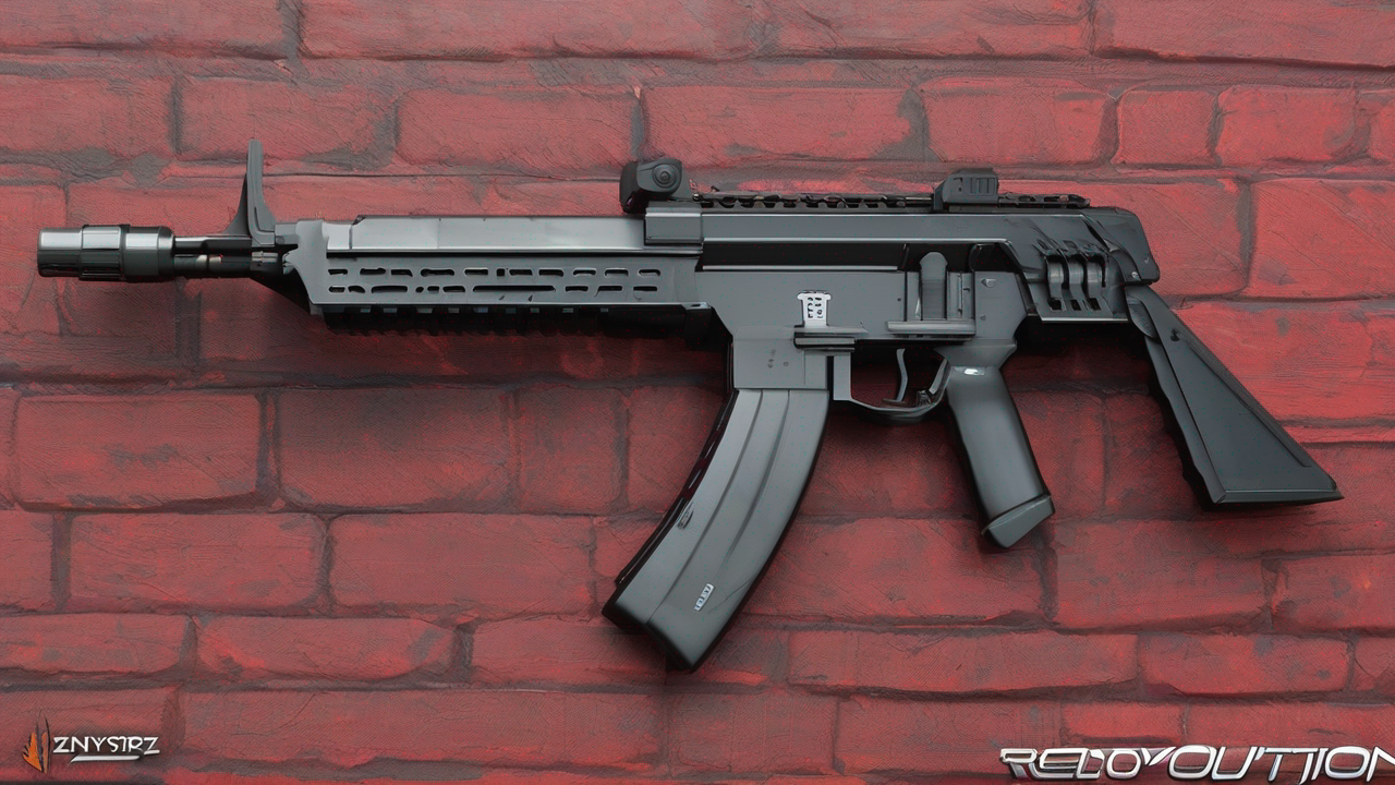 Skrzynka Revolution Case z Counter-Strike 2 z futurystycznym wzorem i czerwono-czarną kolorystyką