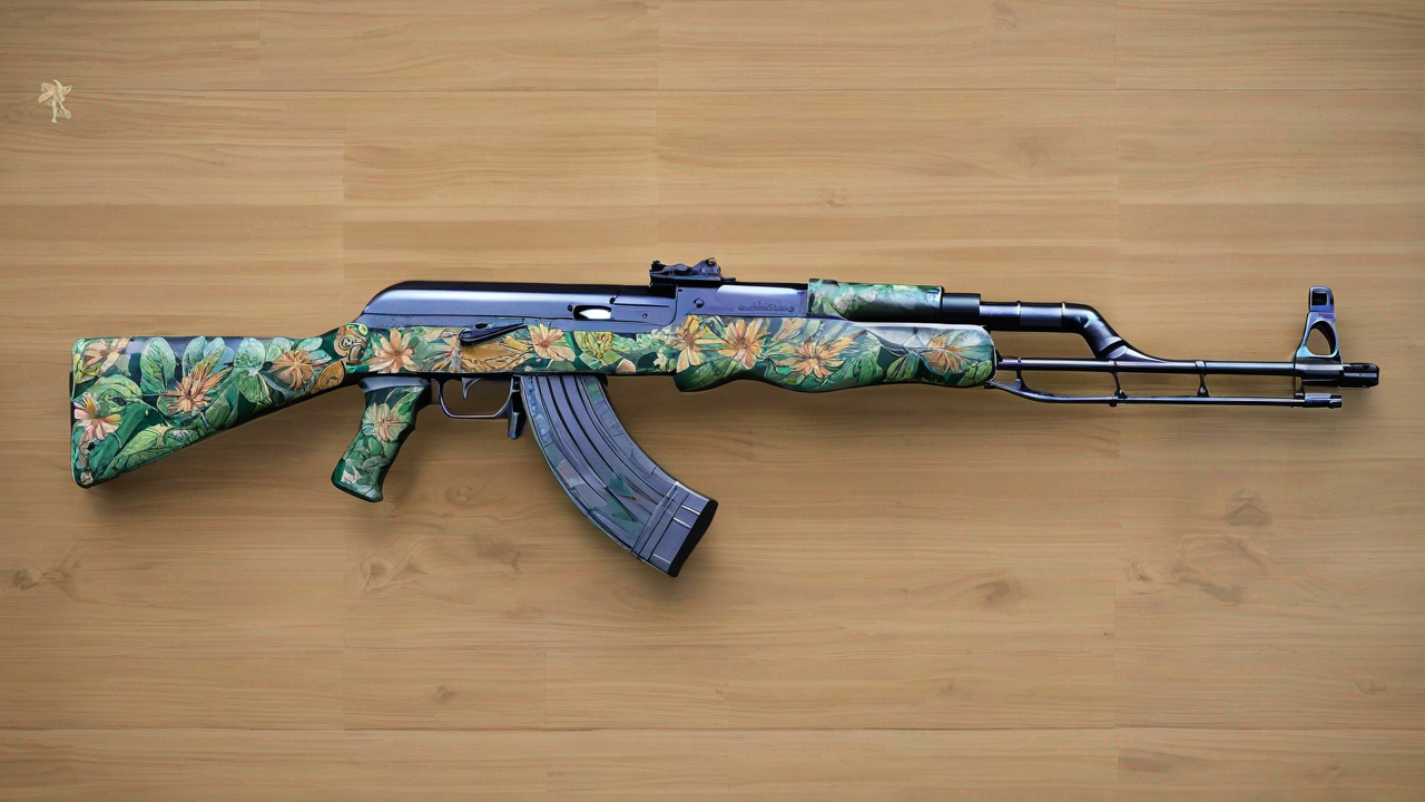 AK-47 Wild Lotus - rzadki skin do karabinu AK-47 z kwiatowym wzorem